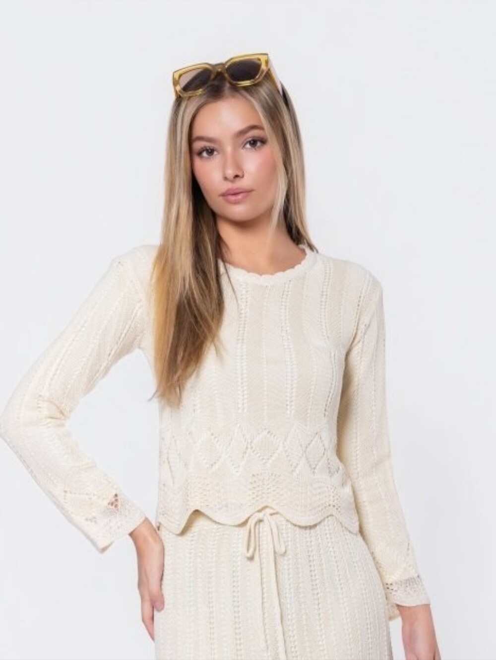 Crochet Knit Top